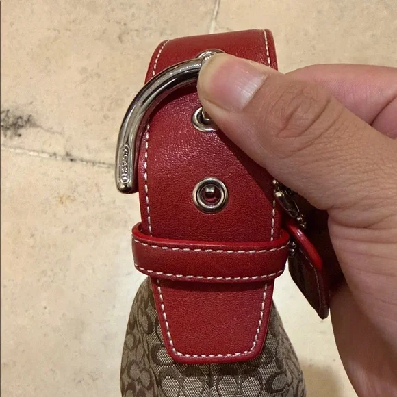 Vintage Y2K Coach Mini Signature Hobo Bag - Picture 4 of 12